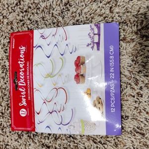 Hanging swirl decorations